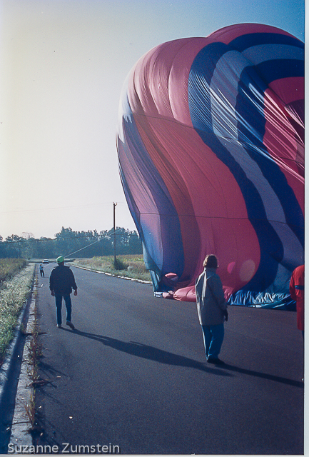 That is me in the foreground. balloon