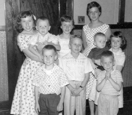 Stephanie and Lawrence's grandchildren group