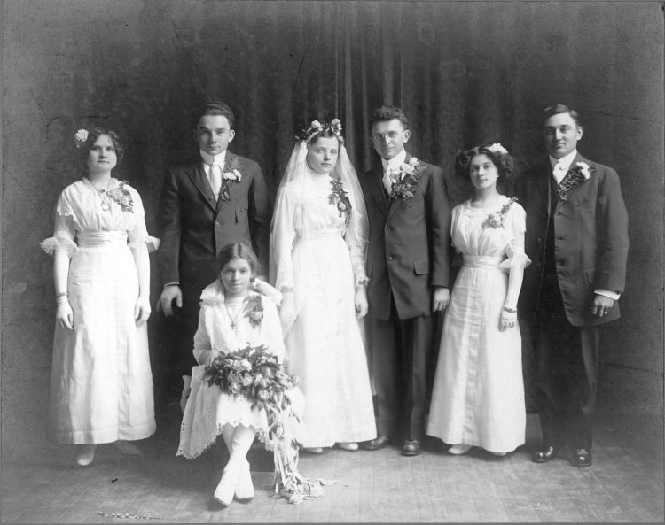 The beginning Wedding picture