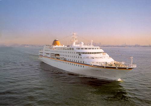 Postcard of MS Columbus