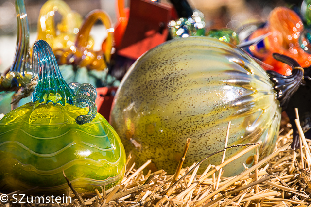glass pumpkins