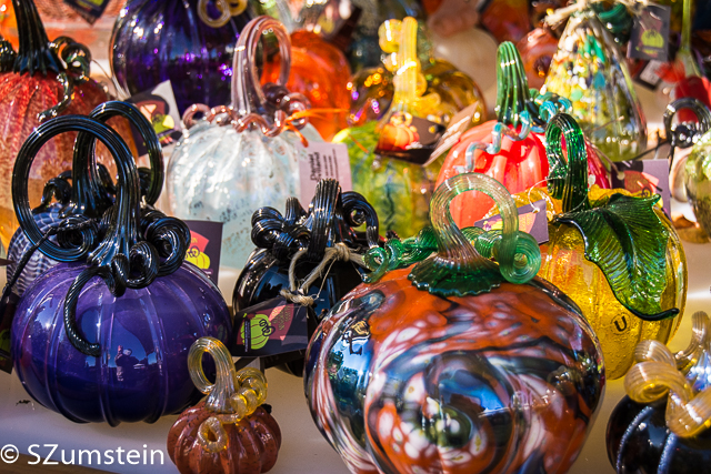 glass pumpkins